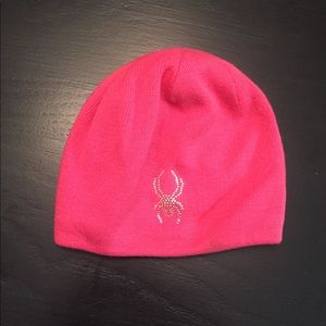 Girl’s Spyder knit ski snow  hat/cap OS